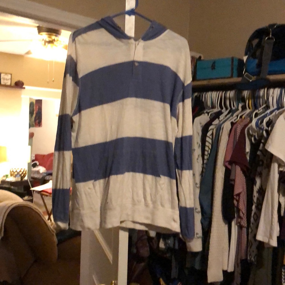 American Eagle striped hoodie